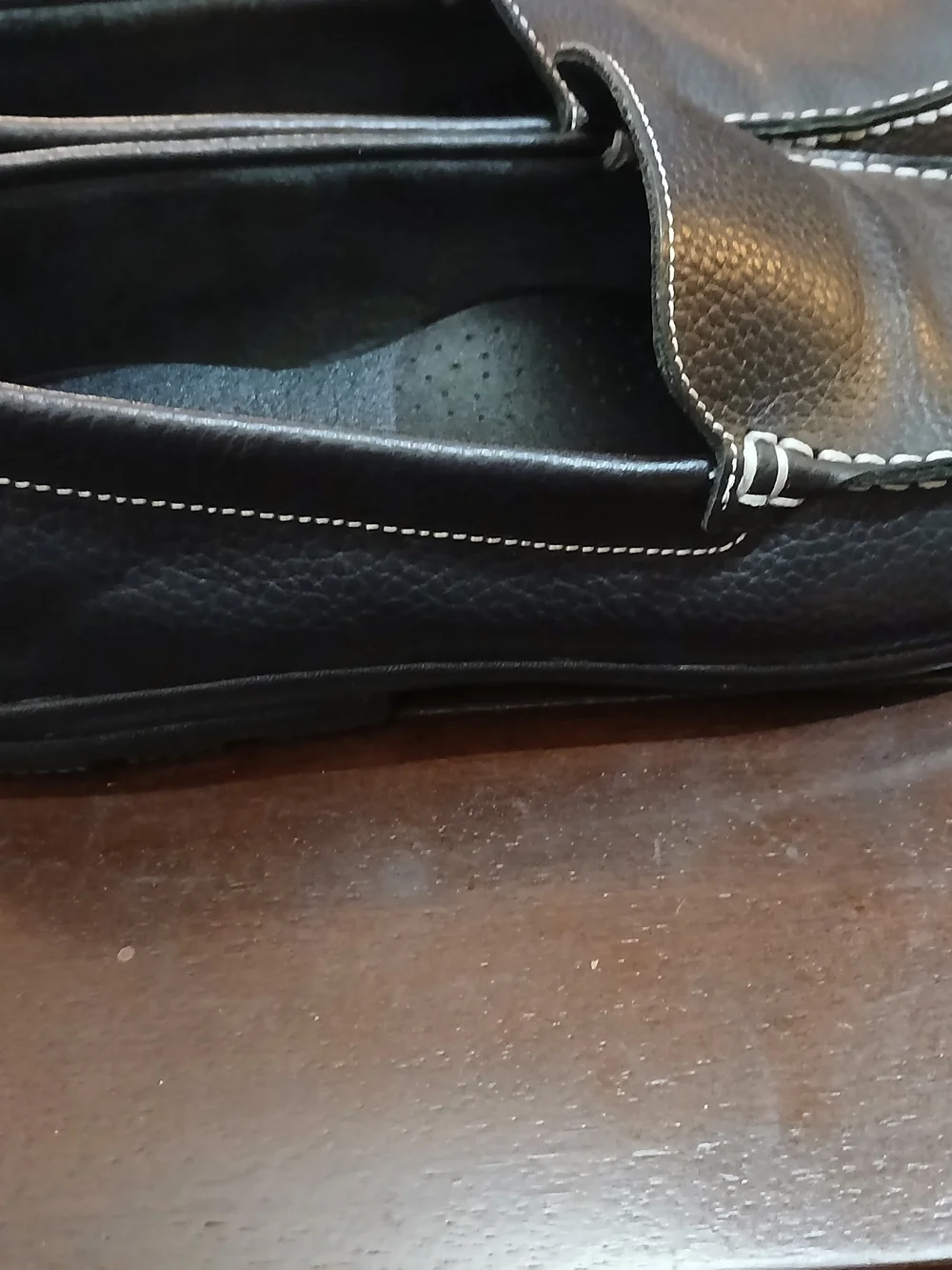 Men's Footjoy Black Leather Slip-On Driving Loafers Six 11 Golf